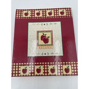 Vintage Lang Apple Recipe Card Album With Refill Pages & Dividers Holds 4x6 Card